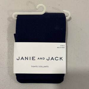 Janie and Jack Navy Tights for Boys